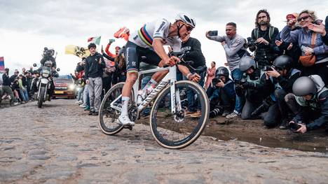 Mathieu Van Der Poel gewinnt den Klassiker Paris - Roubaix