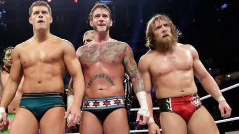 Bald bei AEW statt WWE vereint? Cody Rhodes, CM Punk und Daniel Bryan (v.l.)