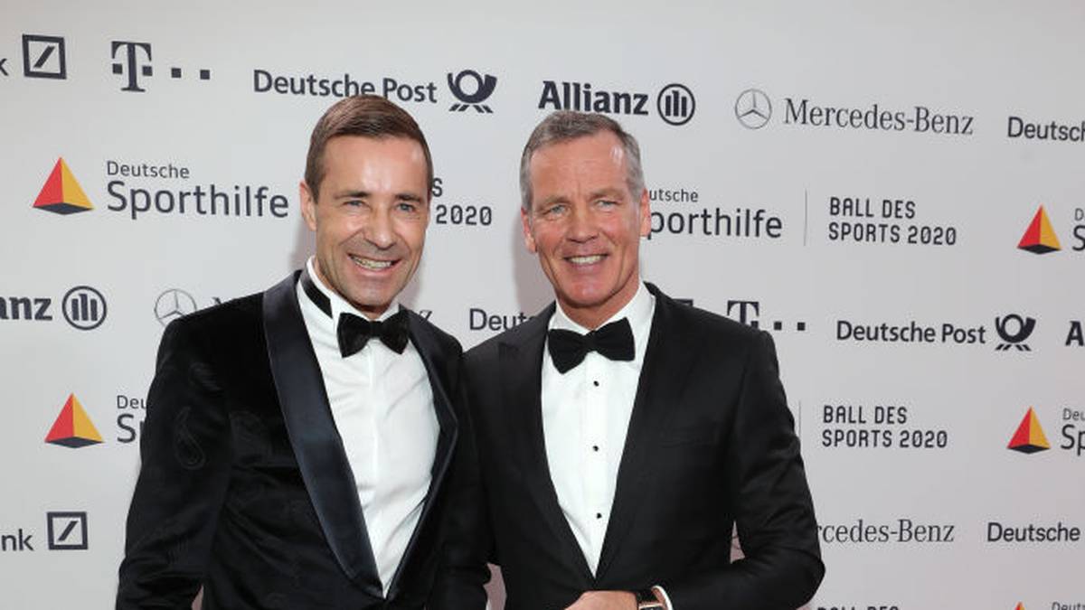 Einer schicker als der andere: Henry Maske zeigte sich mit Moderator Kai Pflaume