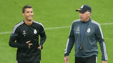 Cristiano Ronaldo und Carlo Ancelotti