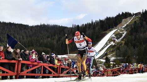 Eric Frenzel gewann 2014 auf allen drei Etappen in Seefeld