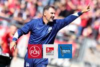 Die Hertha schlägt bei der Rückkehr von Ex-Club-Trainer Christian Fiel den 1. FC Nürnberg mit 2:0. 