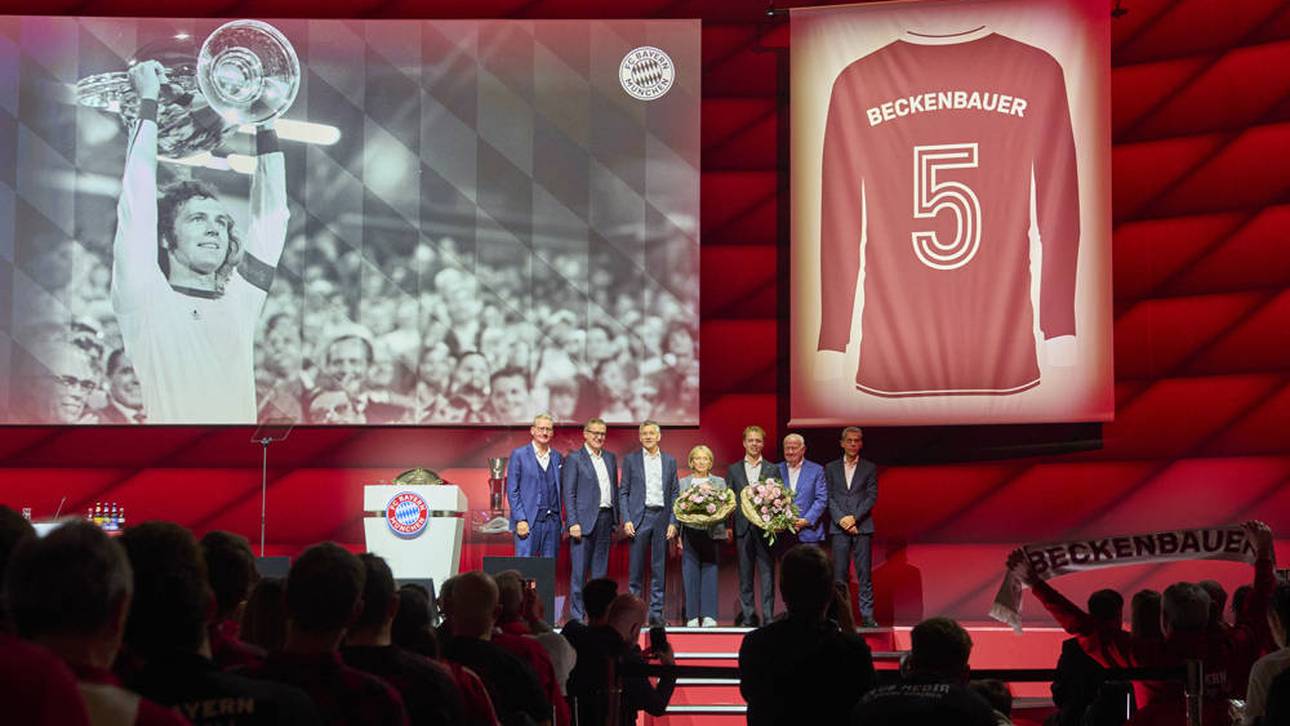 Franz Beckenbauer wurde auch beim FC Bayern eine große Ehre zuteil