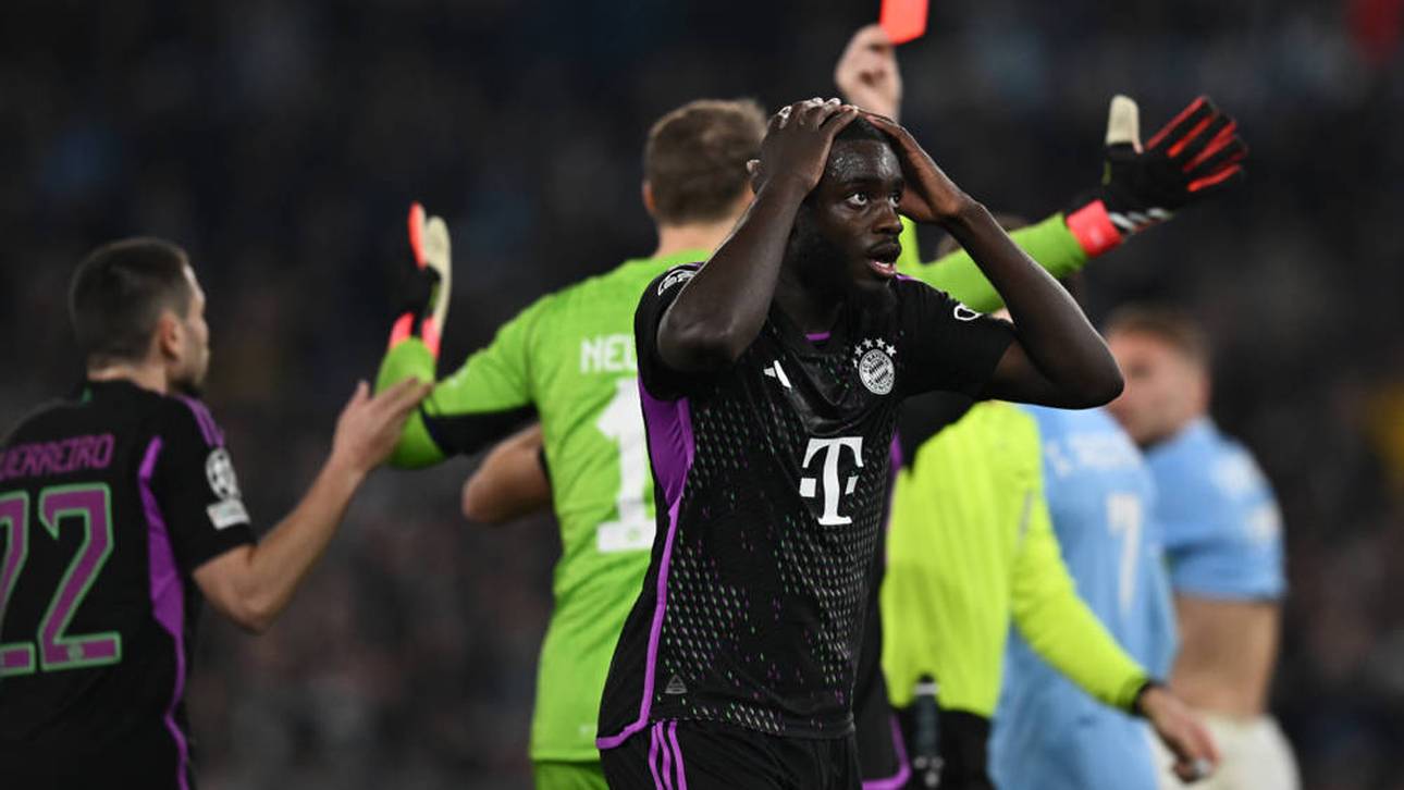 Dayot Upamecano sah die Rote Karte