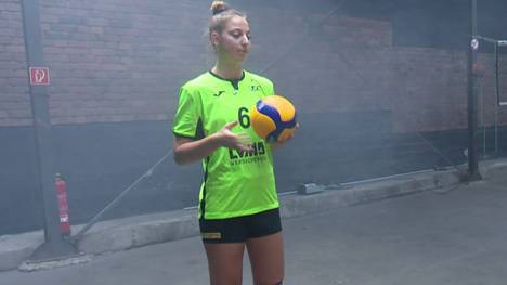 Die Diagonalangreiferin des USC Münster, Iris Scholten, hat bisher die meisten Punkte in der VBL erzielt. 