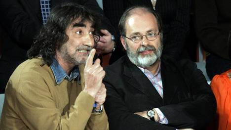 Ezio Vendrame (l.) mit dem italienischen Filmregisseur Marco Giusti