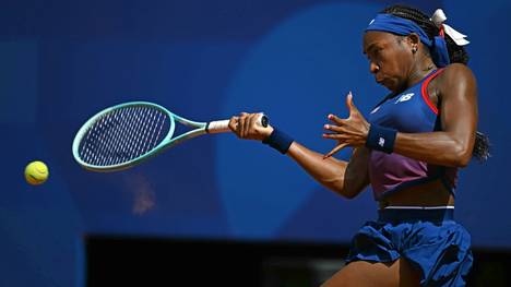 Coco Gauff in ihrem Match gegen Donna Vekic