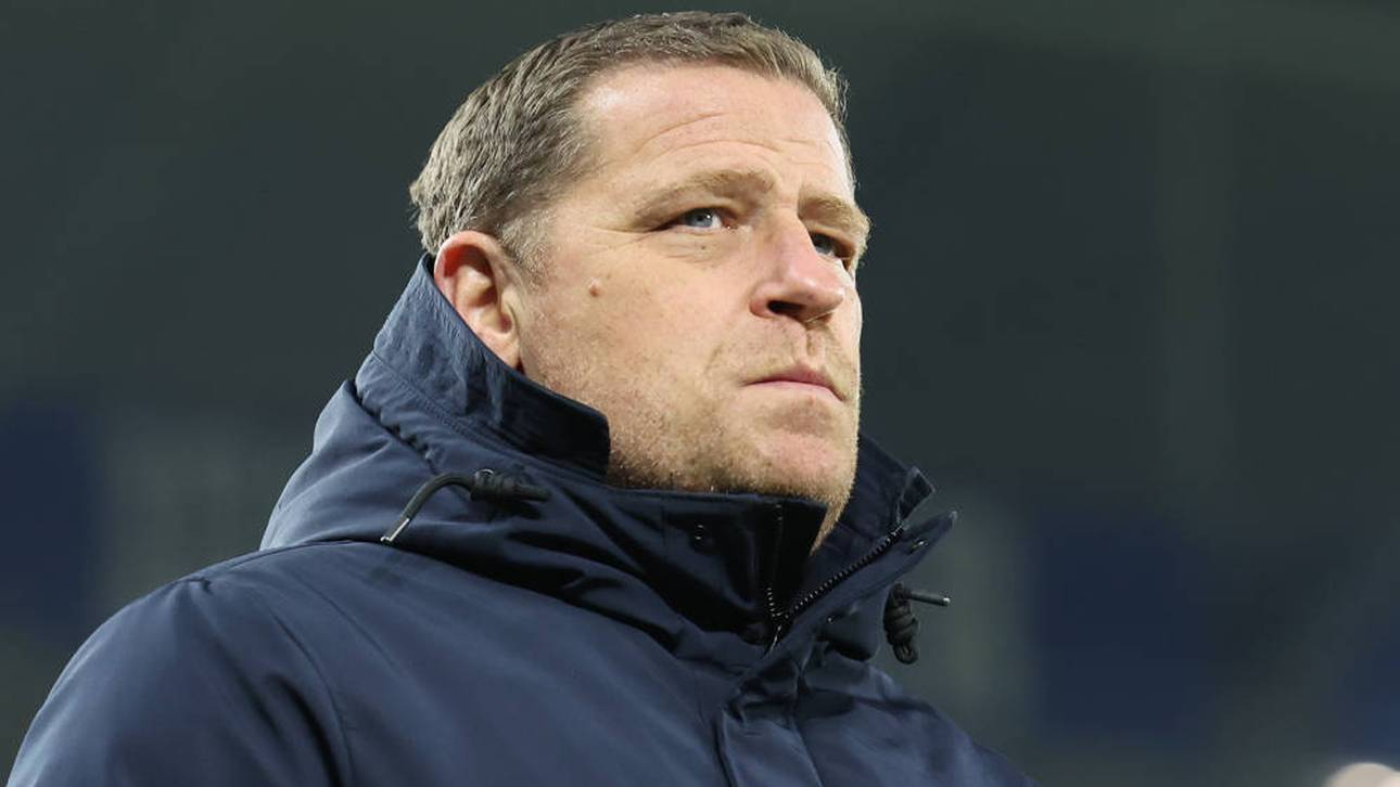 Max Eberl mit ernster Miene