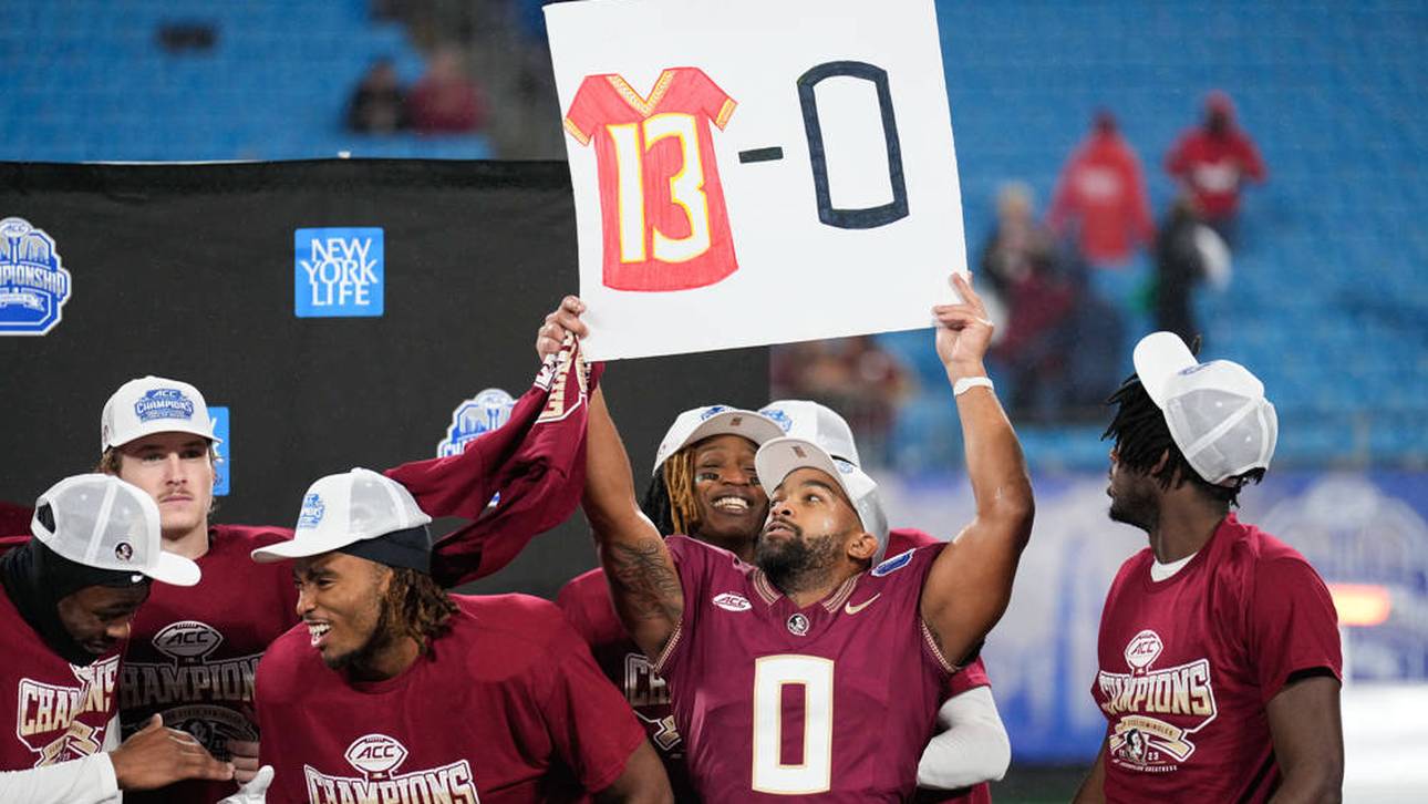 Die Florida State Seminoles feiern ihre perfekte Saison