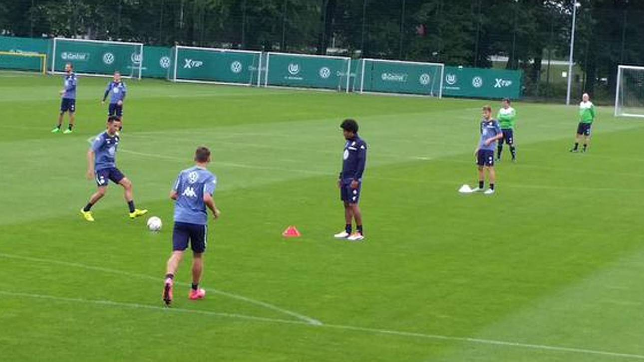 Draxler und Dante im VfL-Training