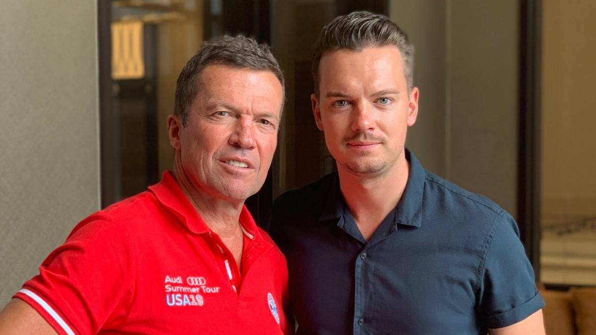 Lothar Matthäus traf SPORT1-Chefreporter Florian Plettenberg zum Interview im Team-Hotel in Houston