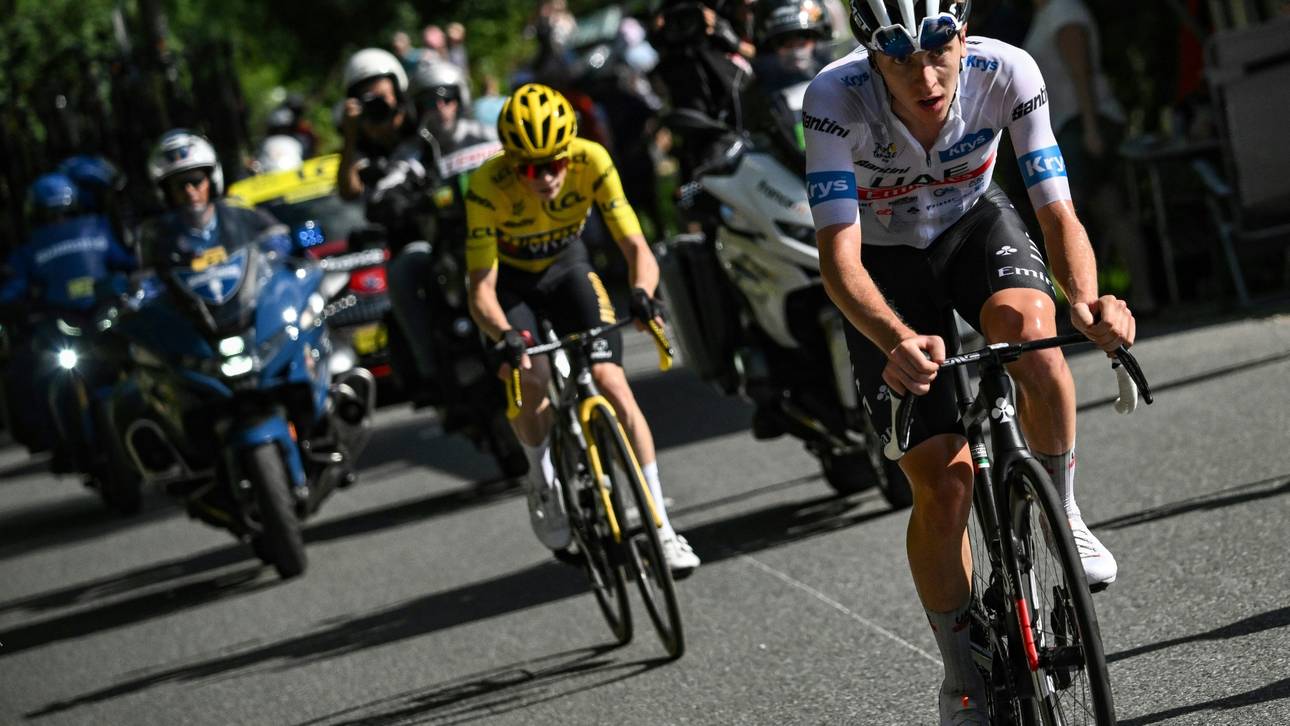 Tour de France: Motorräder behindern Pogacar und Rodriguez