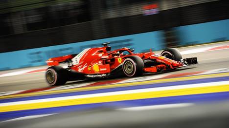 Sebastian Vettel kam beim Großen Preis von Singapur nur auf den 3. Platz