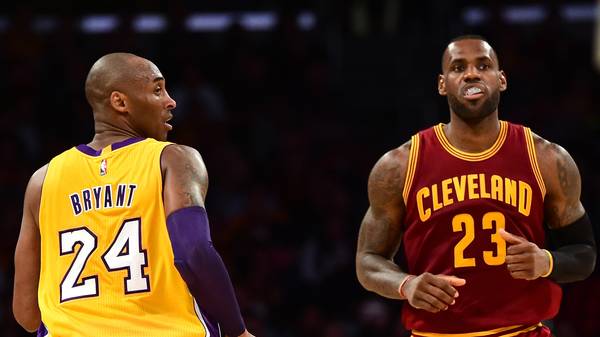 Kobe Bryant (l.) war beim Wechsel von LeBron James zu den Lakers ein entscheidender Faktor