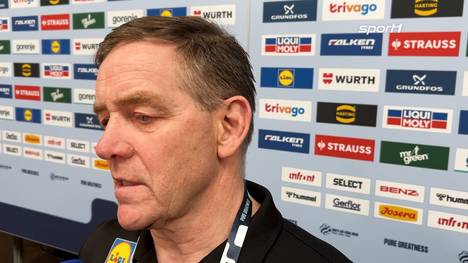 Bundestrainer Alfred Gislason hat nach der Niederlage gegen Dänemark nicht nur Lob für das Schiedsrichtergespann übrig.