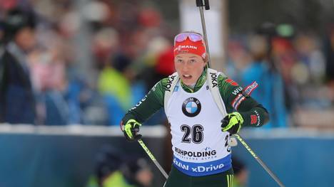 Laura Dahlmeier hat den Sieg beim Sprint in Antholz verpasst
