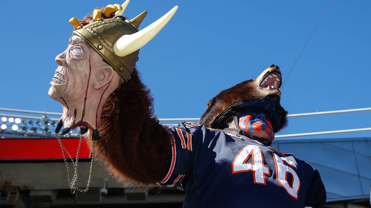 Klar zu erkennen: Hier wollen die Bears die Vikings verspeisen 