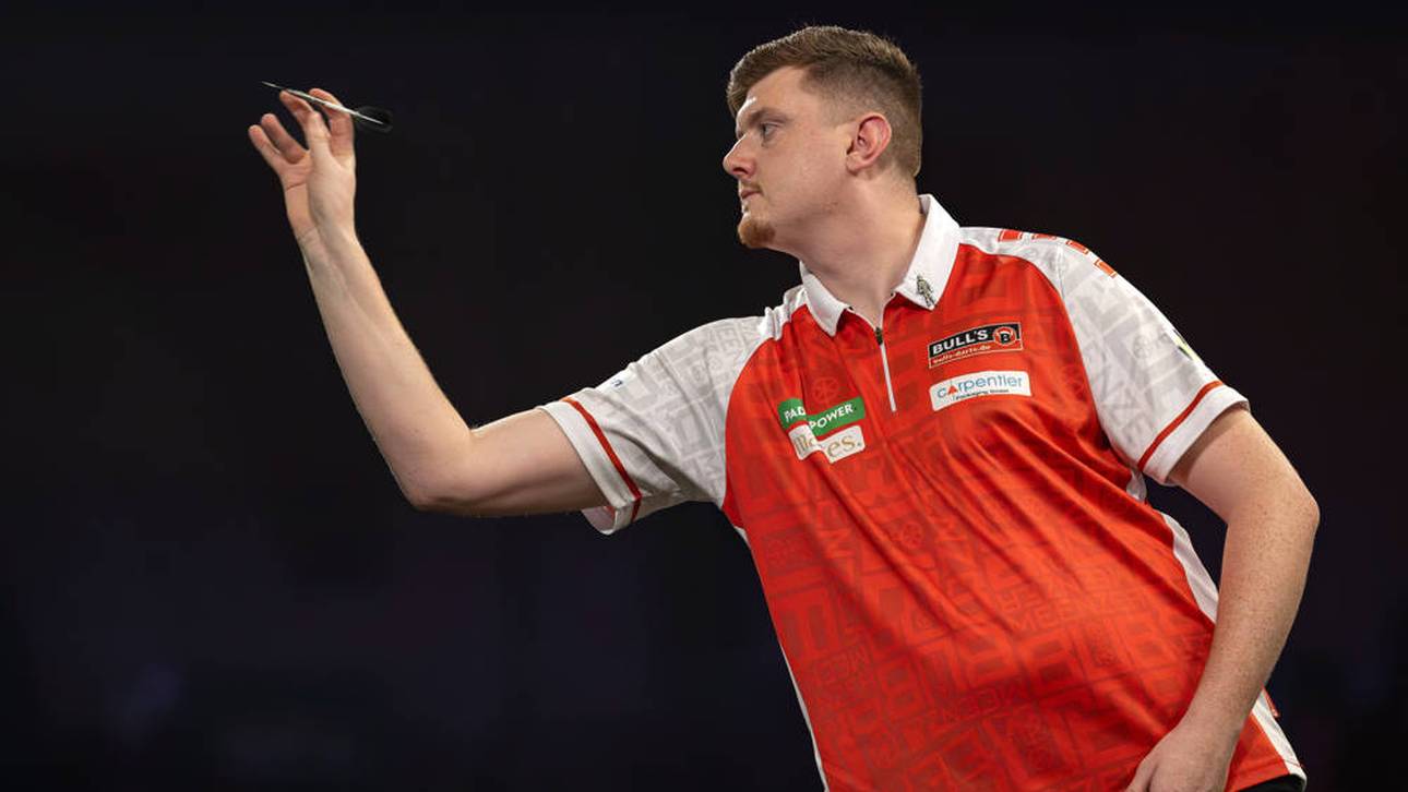 Darts-Action mit deutschem Trio