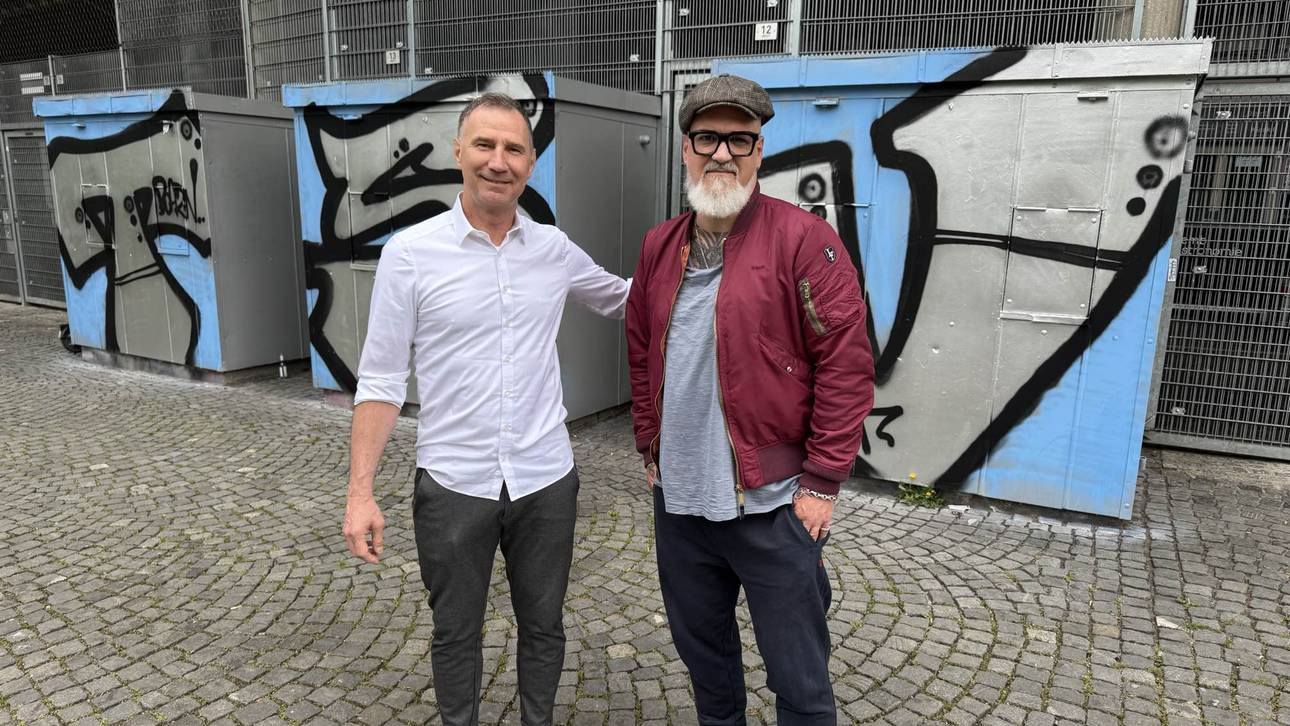 SPORT1-Reporter Reinhard Franke traf 1860-Legende Bernhardt Winkler am Grünwalder Stadion