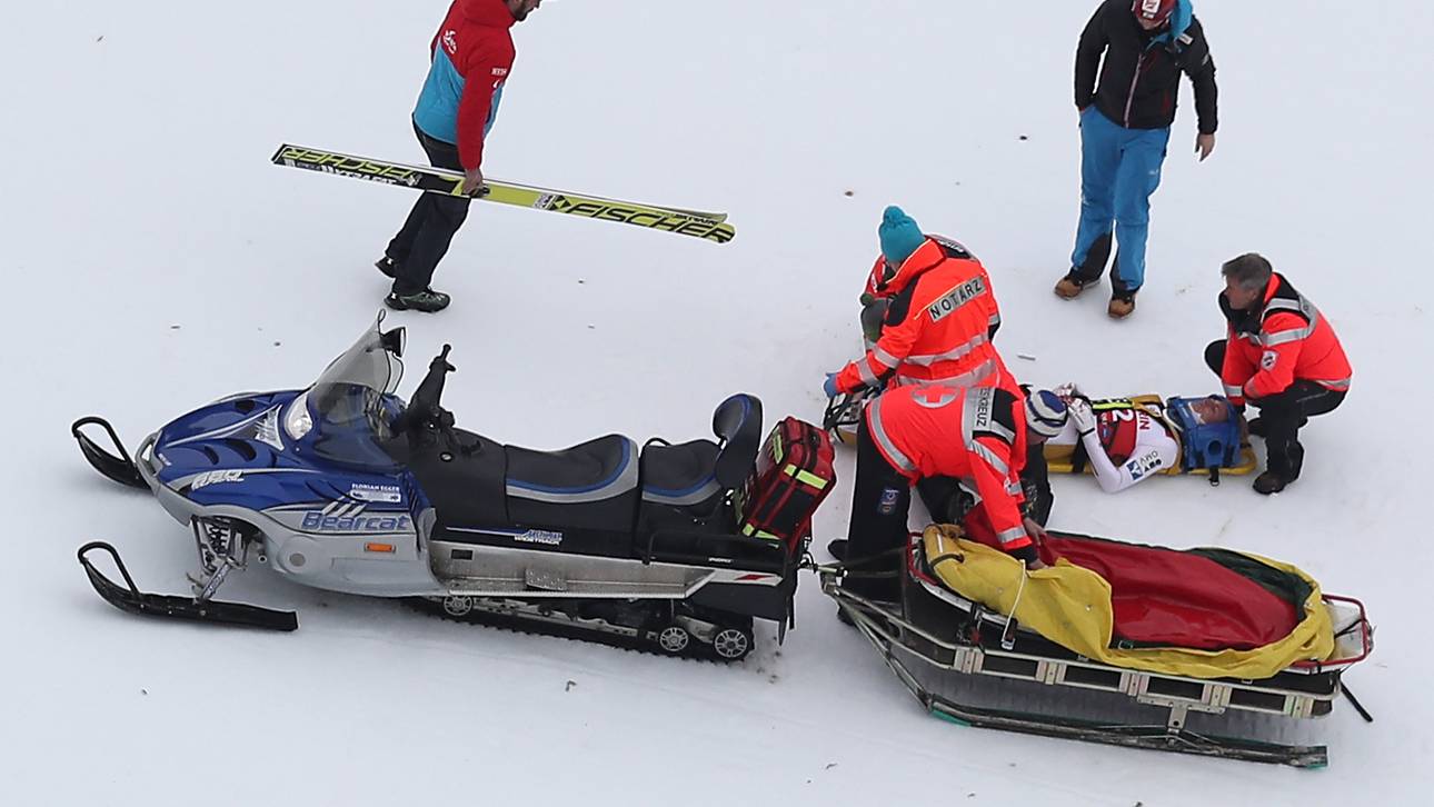 Schlierenzauer bei Sturz im Glück