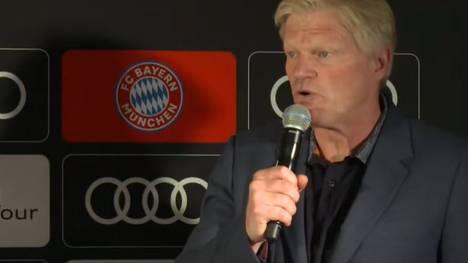 Bayerns Vorstandsboss Oliver Kahn nahm auch Stellung zur Transfer-Offensive des FC Bayern