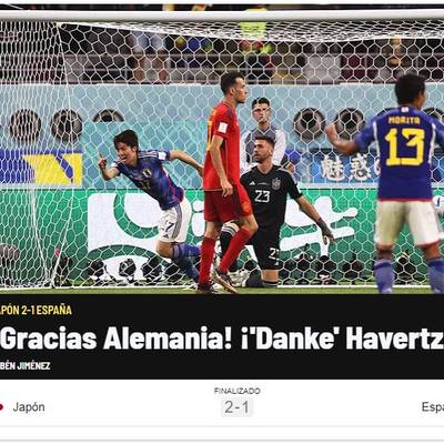 Die deutsche Mannschaft scheidet bei der WM in der Gruppenphase aus, obwohl sie gegen Costa Rica gewinnt. Die internationale Presse spricht von einem Beben und ein Land bedankt sich für den deutschen Sieg.