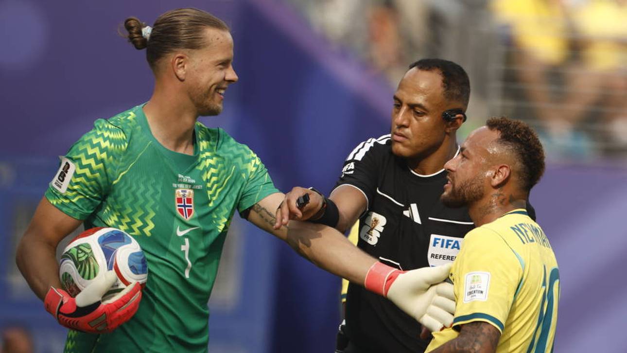 Örjan Nyland (l.) und Neymar (r.) lieferten sich ein Trashtalk-Duell