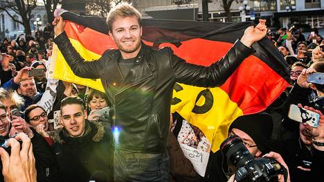 Nico Rosberg wurde in seiner Geburtsstadt Wiesbaden begeistert empfangen