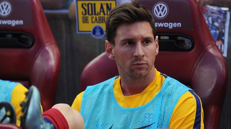 Lionel Messi ist derzeit zum Zuschauen gezwungen