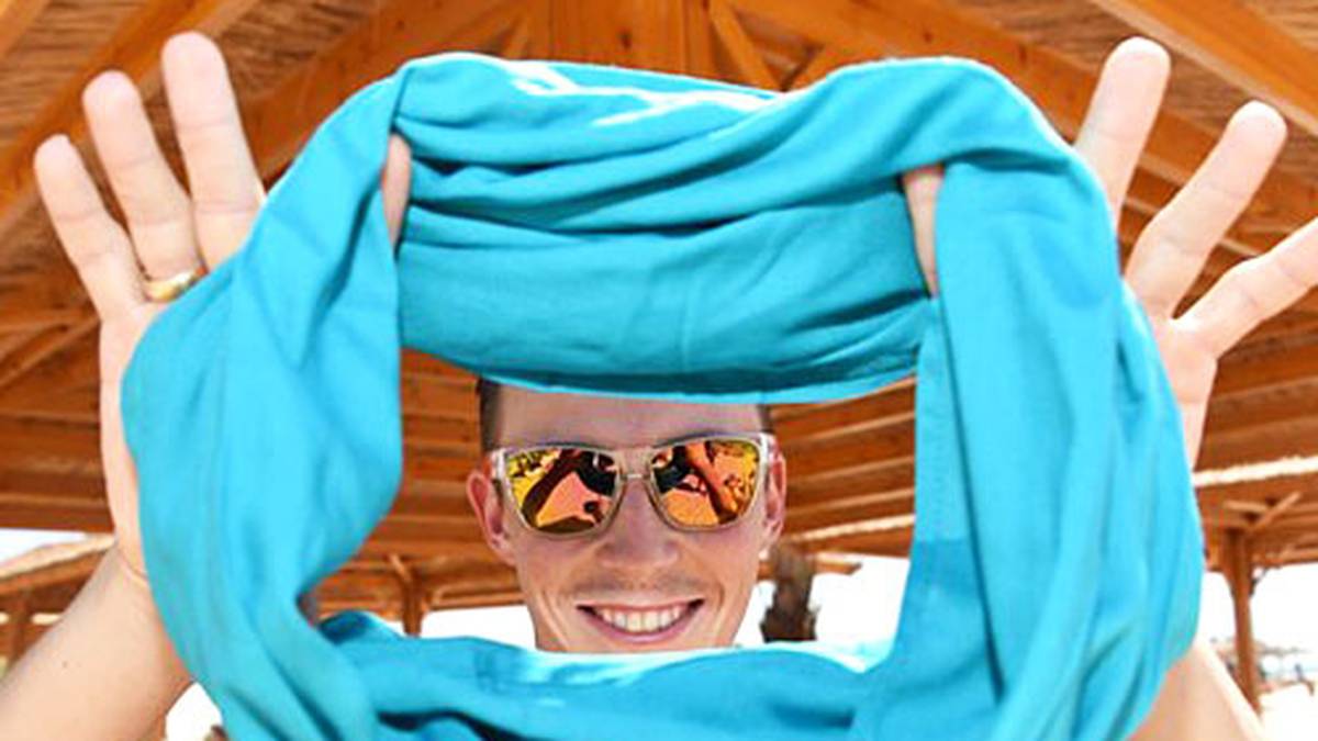 Eric Frenzel, Olympiasieger in der Nordischen Kombination, ist ganz in seinem Element