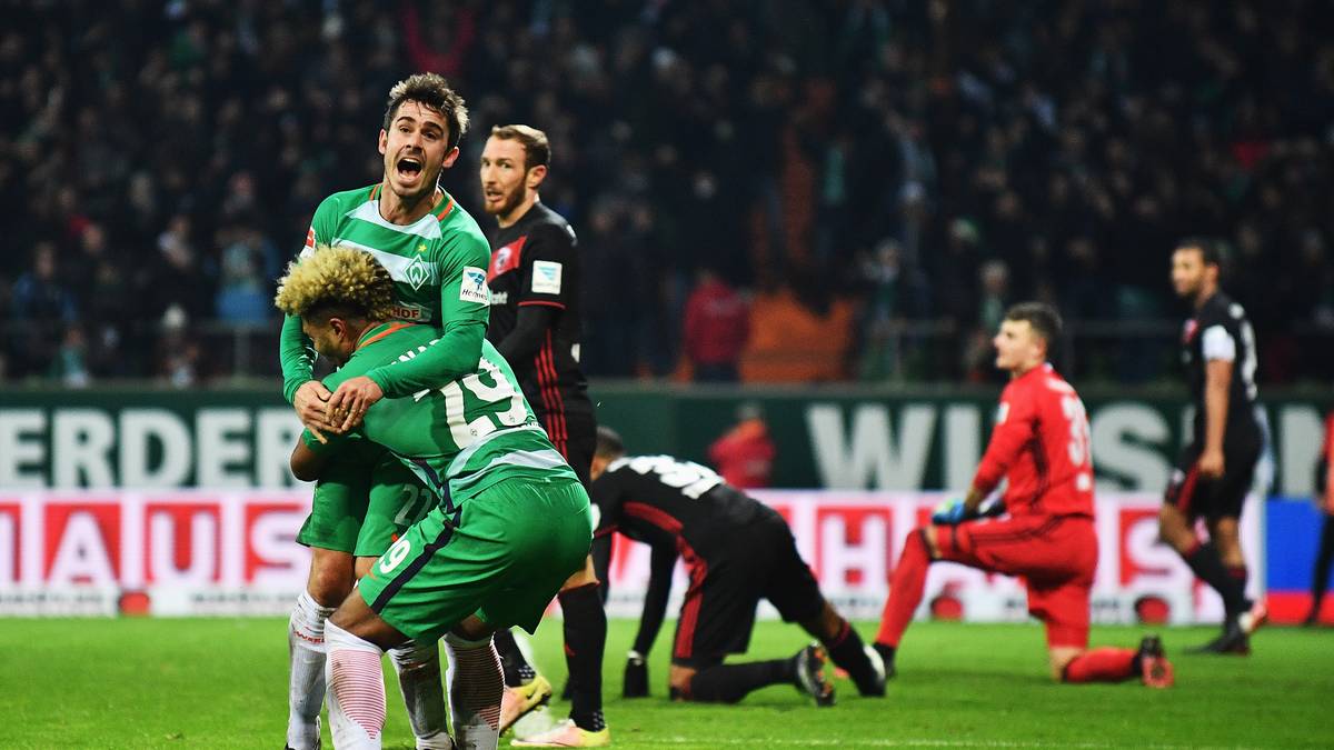 Der Treffer bringt den abstiegsbedrohten Norddeutschen den Sieg und den Sprung auf Platz 14