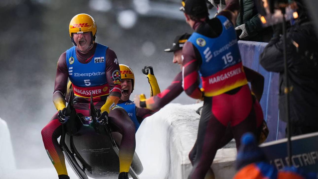 Deutsches Rodelteam im Goldrausch