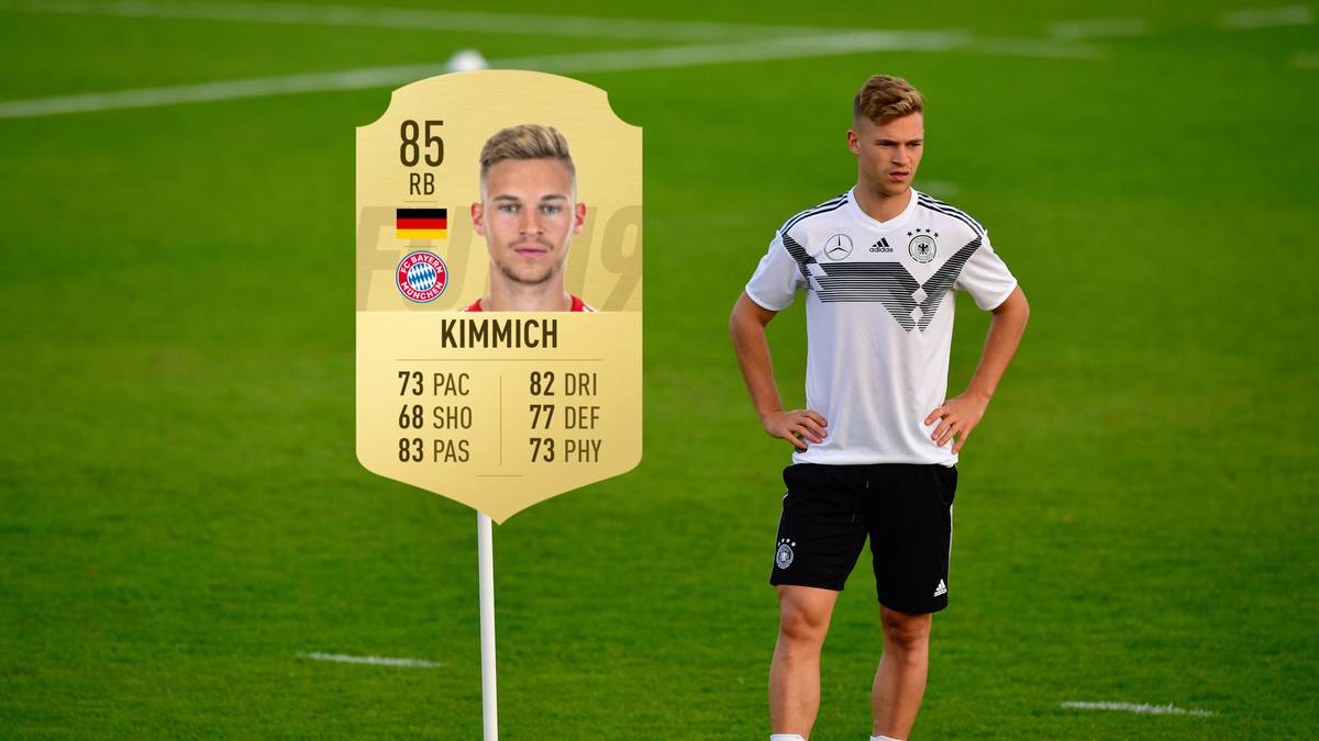 Joshua Kimmich - Stärke 85: Als einer der komplettesten Spieler wertet der Bayern-Spieler den Kader der Nationalmannschaft auf. Auch in FIFA 19 ist er in vielen Bereich sehr gut und kann als Allzweckwaffe eingesetzt werden