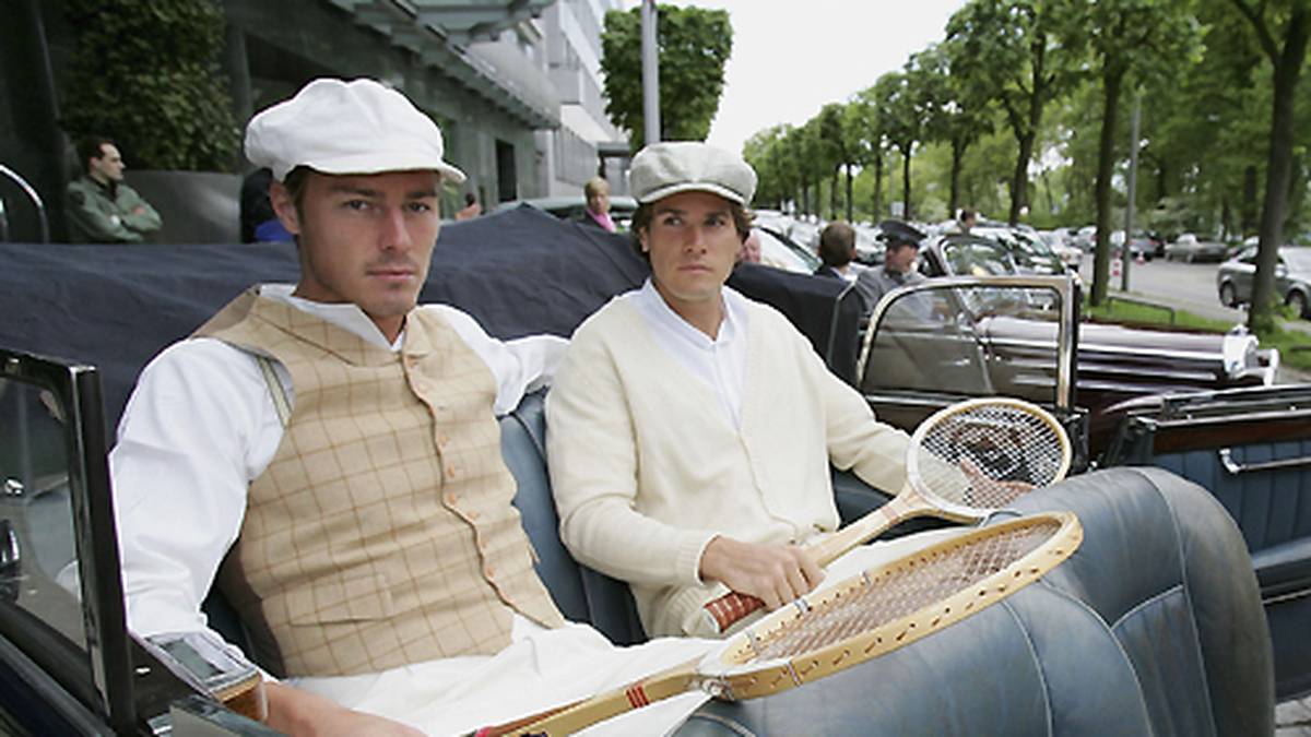 Mit Tommy Haas zeigte er sich 2007 im Retro-Style