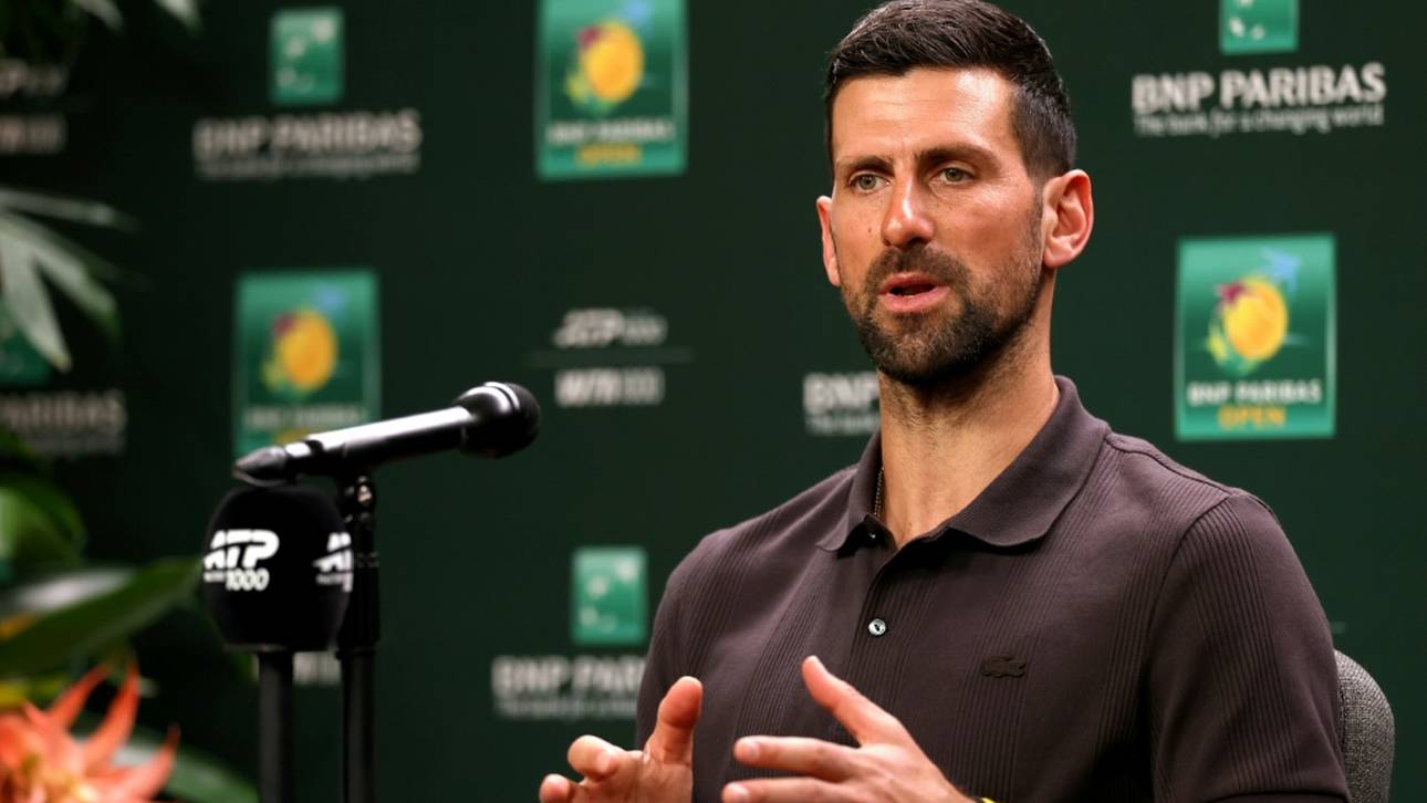 Novak Djokovic sprach beim Turnier in Indian Wells