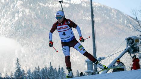 Baiba Bendika sorgt bei der Biathlon-WM für eine Überraschung 