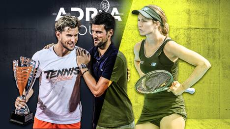 Novak Djokovic (M.) sorgt aktuell mit seiner Adria Tour für Diskussionen