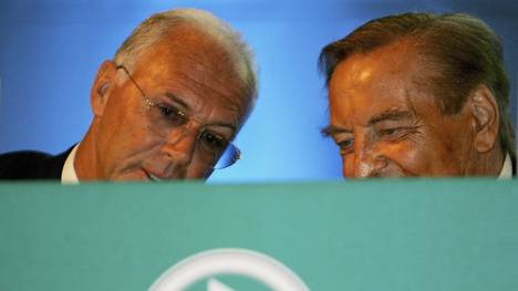 Franz Beckenbauer und Gerhard Mayer-Vorfelder