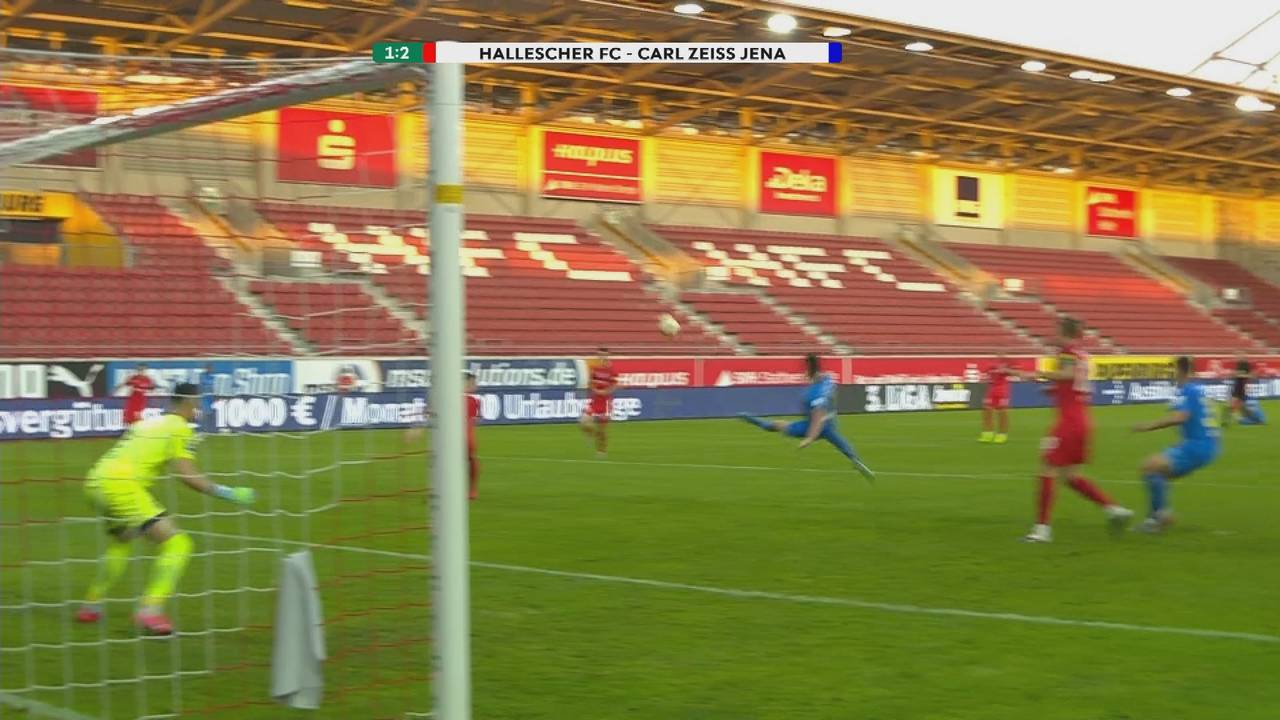 Hallescher FC - Carl Zeiss Jena (5:3): Tore und Highlights | 3. Liga