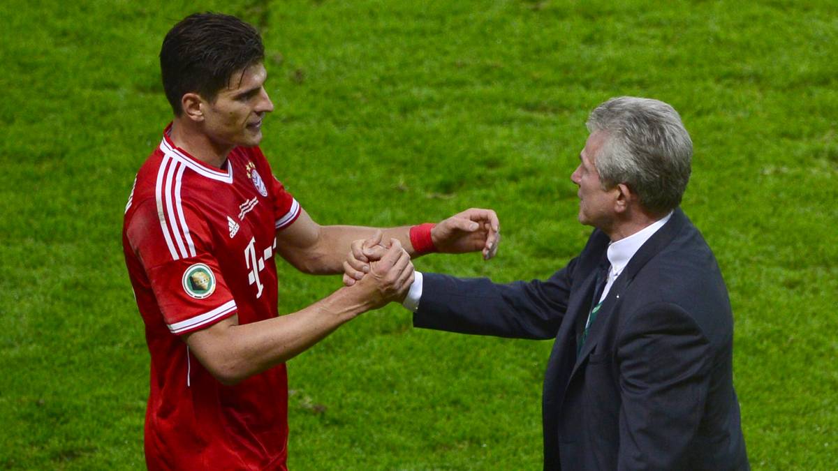 Unter Jupp Heynckes als Coach gewann Mario Gomez (l.) mit dem FC Bayern 201 auch die Champions League