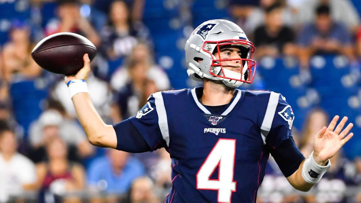 Rookie-QB Jarrett Stidham zeigte in der Preseason bereits gute Ansätze (Touchdown und 179 Yards gegen die Lions) und kann sich im System in Ruhe zurechtfinden