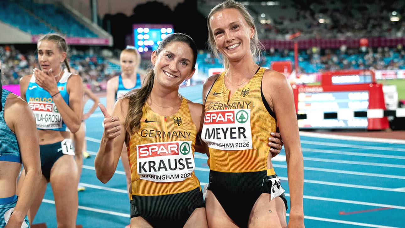 Gesa Krause neben Lea Meyer (r.)