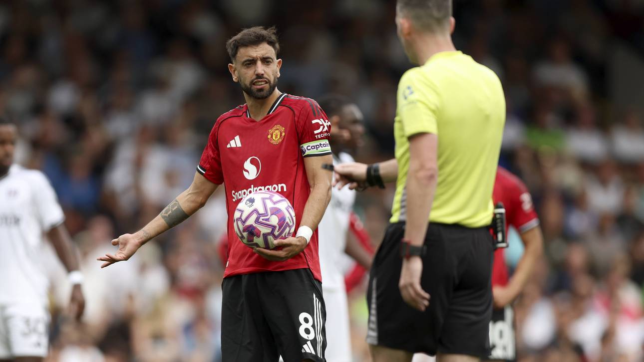 Kurz vor dem Strafstoß von Bruno Fernandes kam es zu einem Zwischenfall