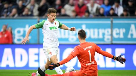 Florian Niederlechner erzielte den zwischenzeitlichen Ausgleich für die Augsburger gegen Werder