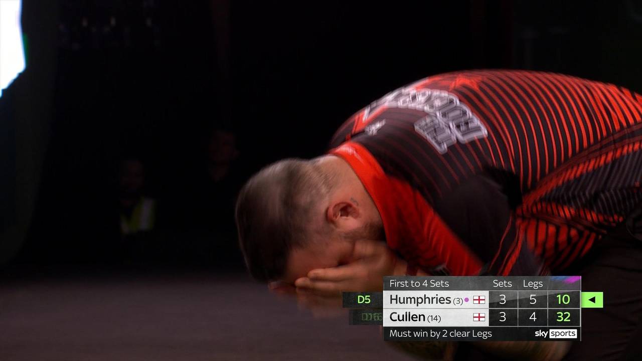Kompletter Wahnsinn! Das verrückteste Leg der Darts-WM 2024