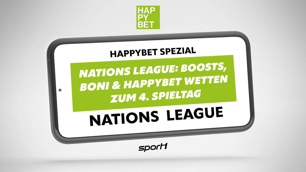 Nations League Wetten: Boosts & Freebets zum 4. Spieltag bei Happybet