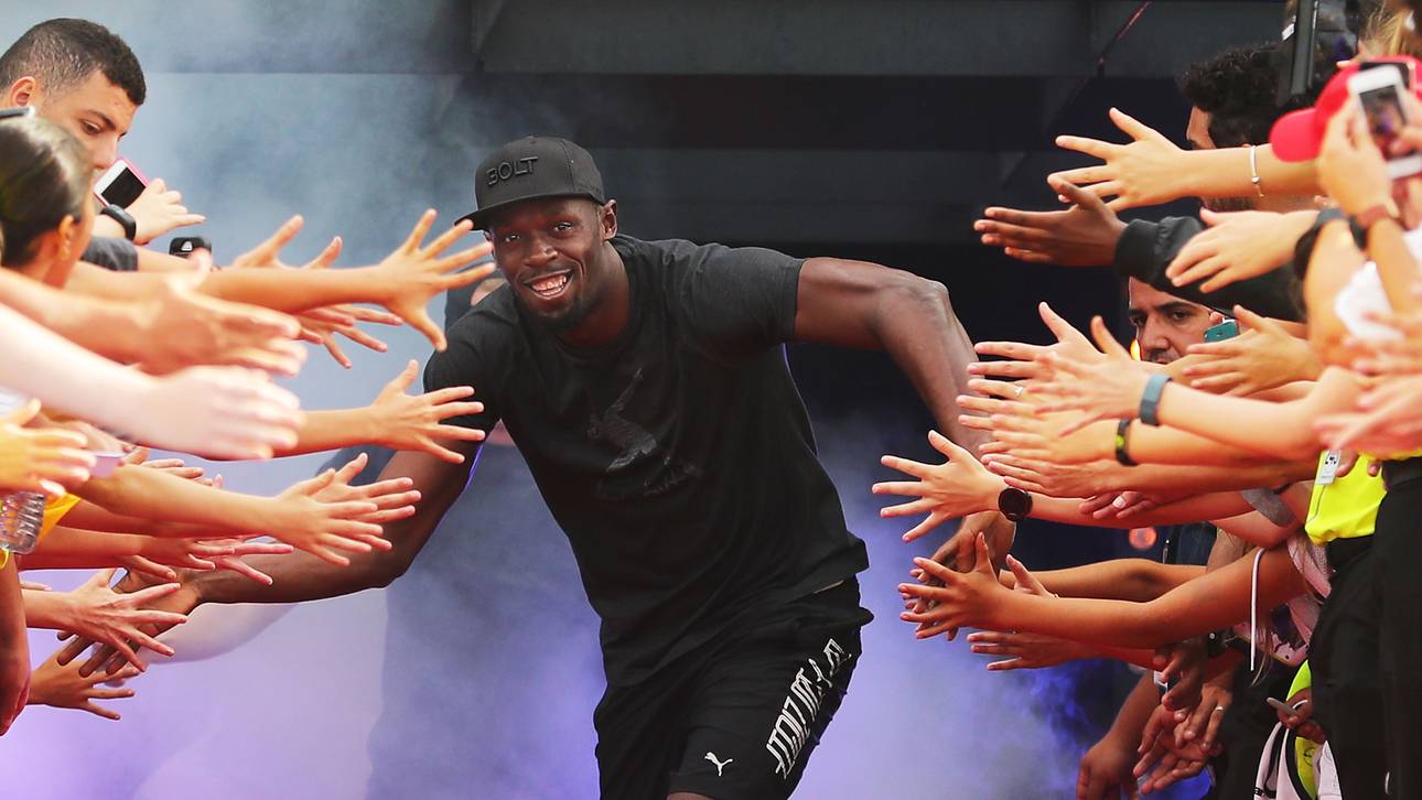 Bolt mit irrer Bauch-Wette