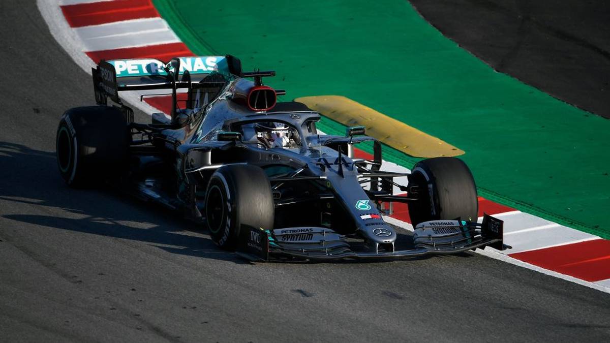 Mercedes' British driver Lewis Hamilton takes part in the tests for the new Formula One Grand Prix season at the Circuit de Catalunya in Montmelo in the outskirts of Barcelona on February 19, 2020. (Photo by LLUIS GENE / AFP) (Photo by LLUIS GENE/AFP via Getty Images)