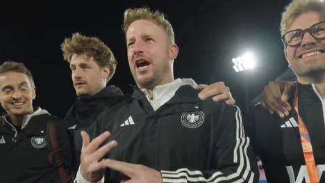 Nach dem Erreichen des Finales bei der Hockey-Weltmeisterschaft sorgt diese Abschlussrede noch einmal für absolute Endspielstimmung.