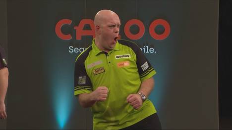 Michael van Gerwen schlägt Nathan Aspinall im Viertelfinale der Darts UK Open mit 10:6 und steht im Halbfinale.